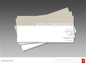Stationery Design by Jason Farrell for Michael Clark Limited | Design: #95504