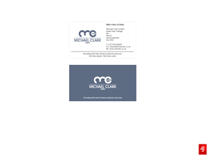 Stationery Design by Jason Farrell for Michael Clark Limited | Design: #99279