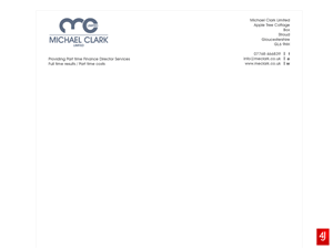 Stationery Design by Jason Farrell for Michael Clark Limited | Design: #99281