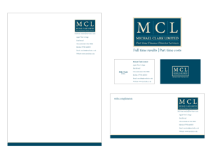 Stationery Design by S.R.Graphic Design for Michael Clark Limited | Design: #97293