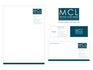 Stationery Design by S.R.Graphic Design for Michael Clark Limited | Design: #97345