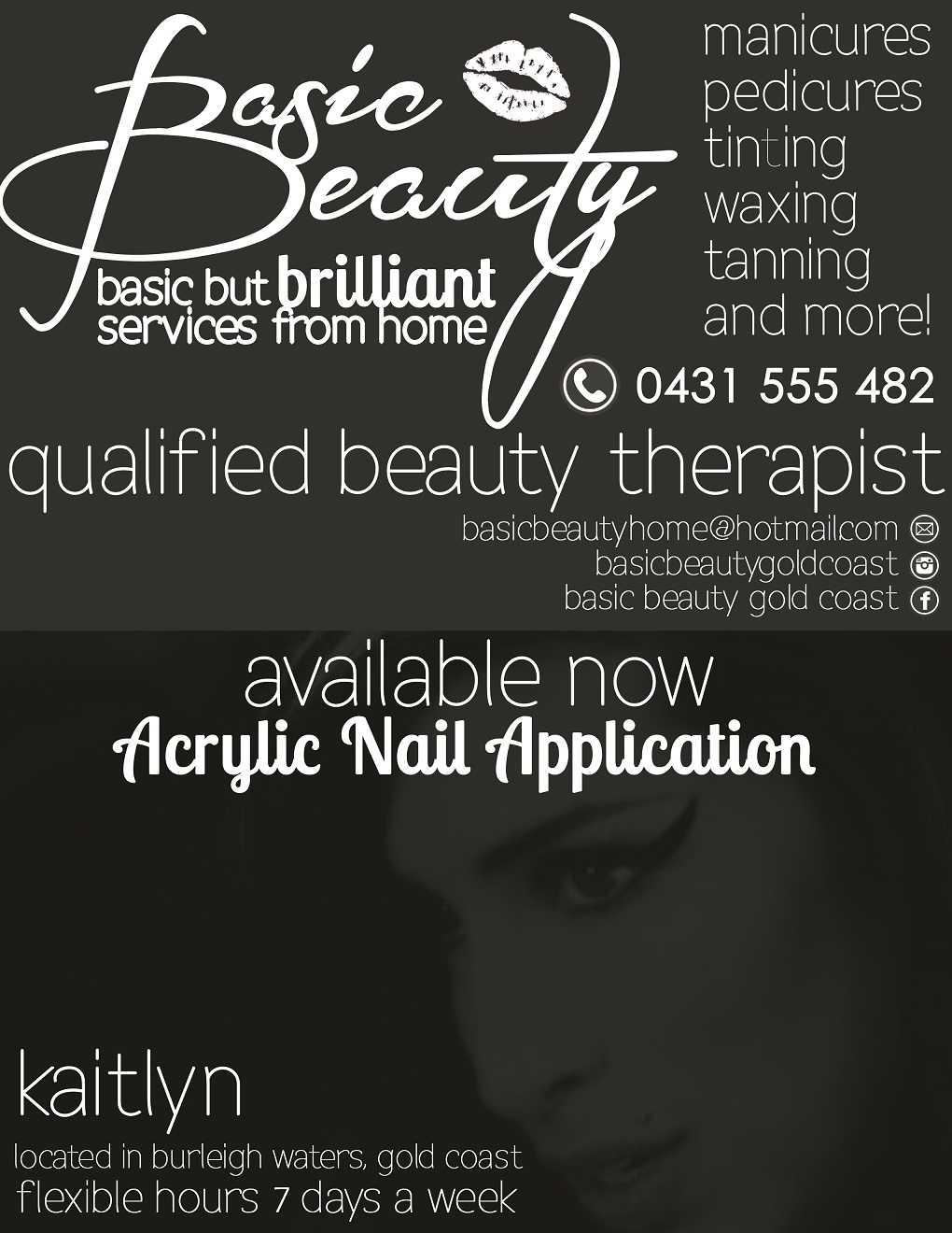 Flyer Design by katherinebishop for Basic Beauty Gold Coast | Design #3592862
