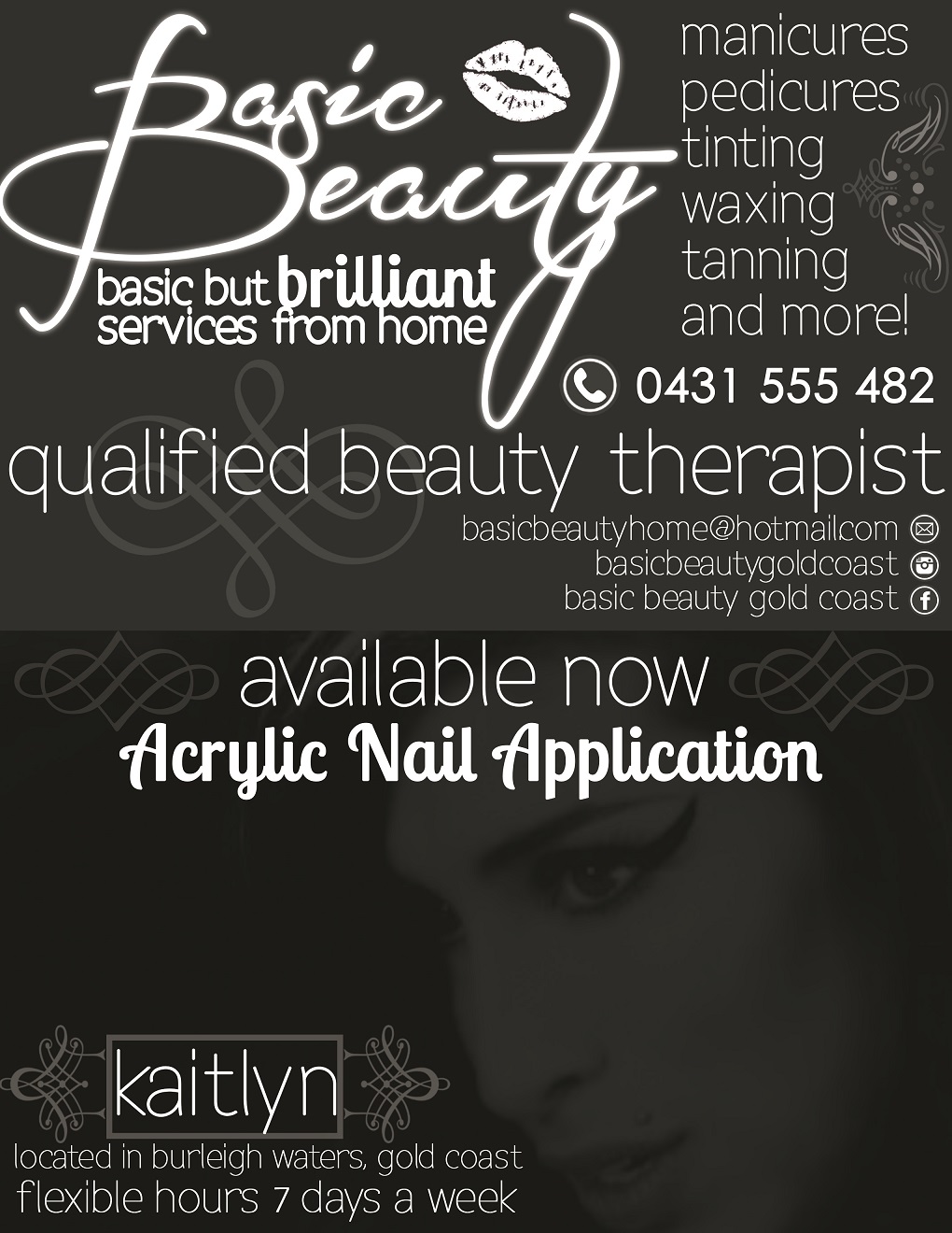 Flyer Design by katherinebishop for Basic Beauty Gold Coast | Design #3605267