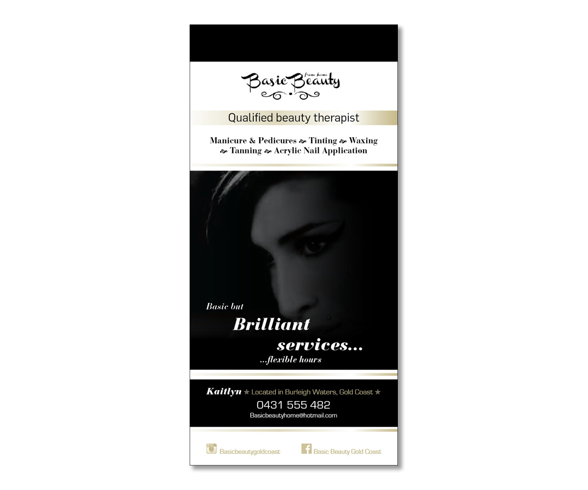 Flyer Design by Michele_co for Basic Beauty Gold Coast | Design #3602135