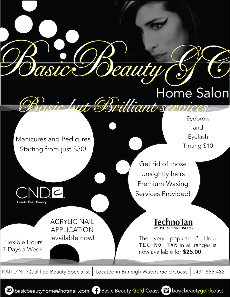 Flyer Design by Lightspeed Designs for Basic Beauty Gold Coast | Design #3600441