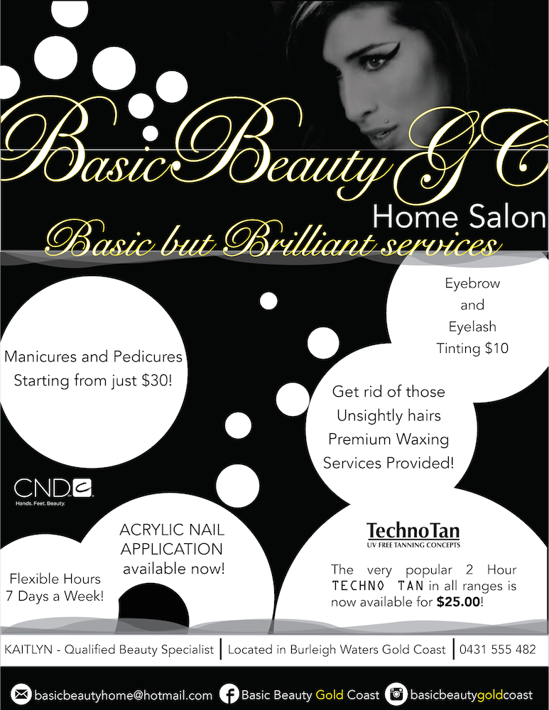 Flyer Design by Lightspeed Designs for Basic Beauty Gold Coast | Design #3600472
