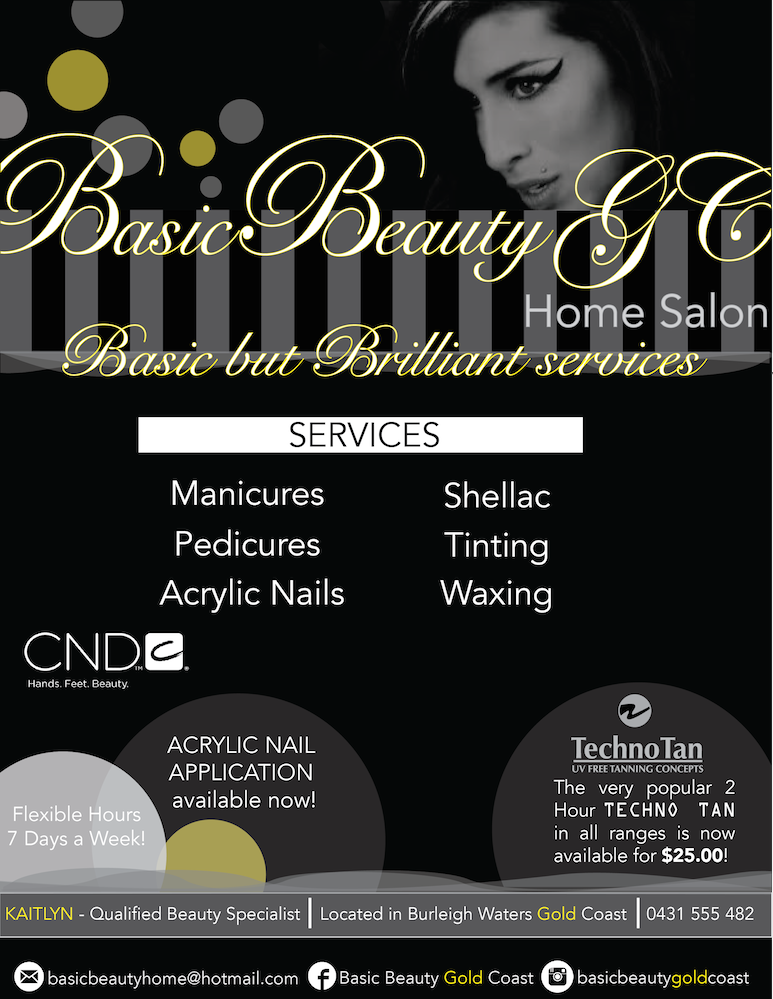 Flyer Design by Lightspeed Designs for Basic Beauty Gold Coast | Design #3604022