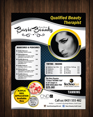 Flyer Design by meet007 for Basic Beauty Gold Coast | Design: #3615167