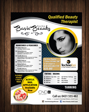 Flyer Design by meet007 for Basic Beauty Gold Coast | Design: #3615272