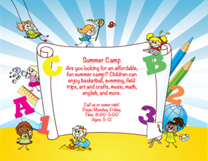 Postcard Design by jenny28 for MY ALPHABET ACADEMY Learning Center | Design: #3584667