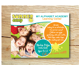 Postcard Design by alex989 for MY ALPHABET ACADEMY Learning Center | Design: #3589566
