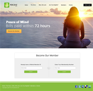 Web Design by DesignCreativity4you for 36-percent.com | Design: #3639399