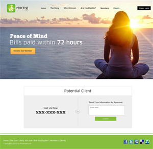 Web Design by DesignCreativity4you for 36-percent.com | Design: #3639402