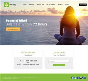 Web Design by DesignCreativity4you for 36-percent.com | Design: #3643431