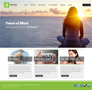 Web Design by DesignCreativity4you for 36-percent.com | Design: #3643491