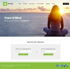Web Design by DesignCreativity4you for 36-percent.com | Design: #3643494