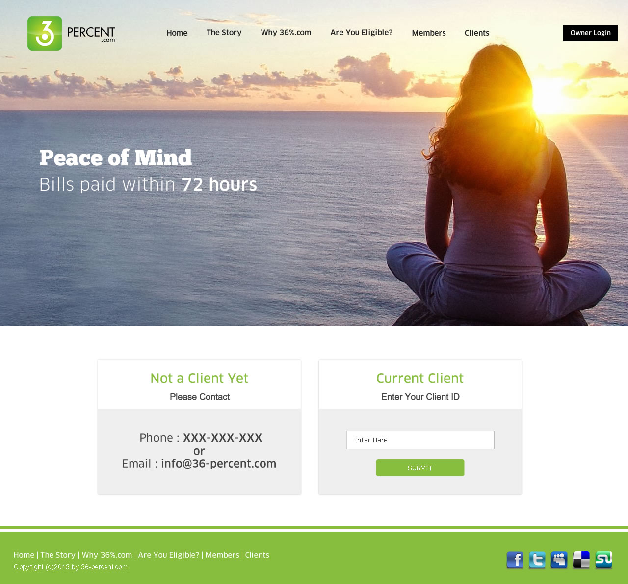 Web Design by DesignCreativity4you for 36-percent.com | Design #3643498