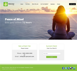 Web Design by DesignCreativity4you for 36-percent.com | Design: #3643498