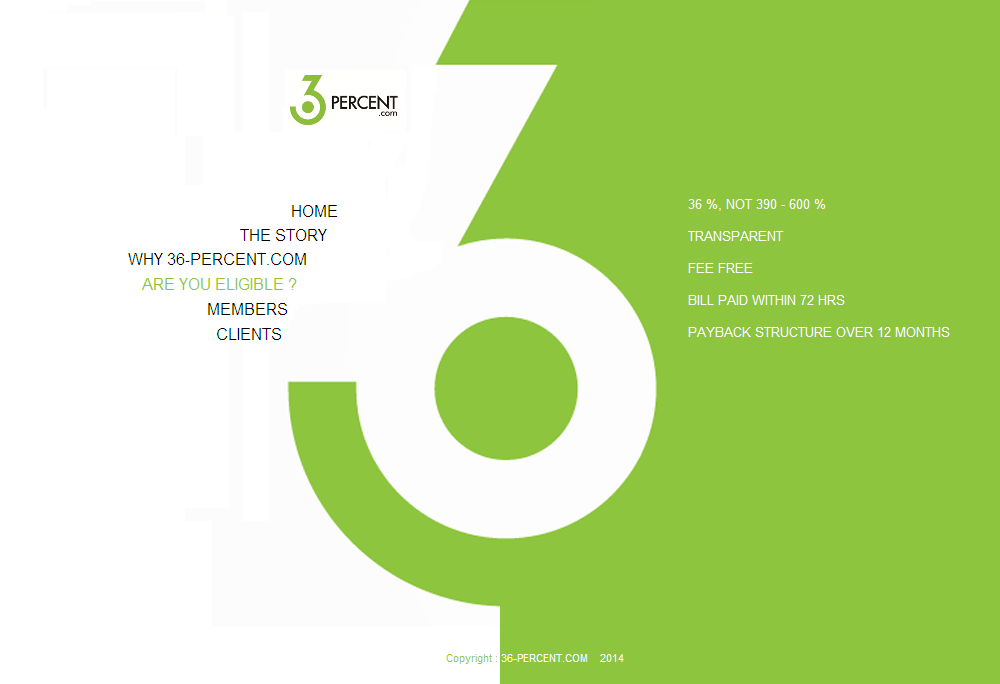 Web Design by coa for 36-percent.com | Design #3647798