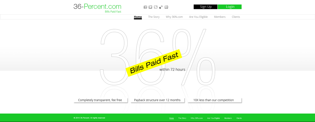 Web Design by M K G for 36-percent.com | Design #3605237
