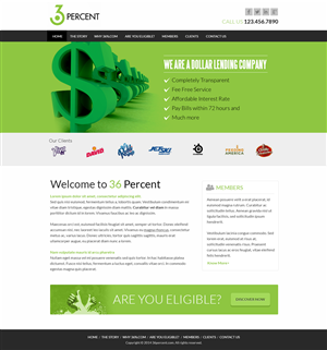 Web Design by SJ for 36-percent.com | Design: #3613088