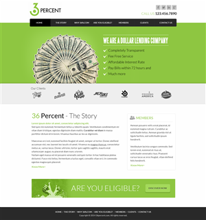 Web Design by SJ for 36-percent.com | Design: #3613236