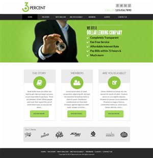 Web Design by SJ for 36-percent.com | Design: #3613821