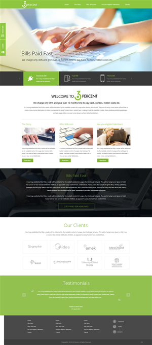 Web Design by pb for 36-percent.com | Design: #3604238