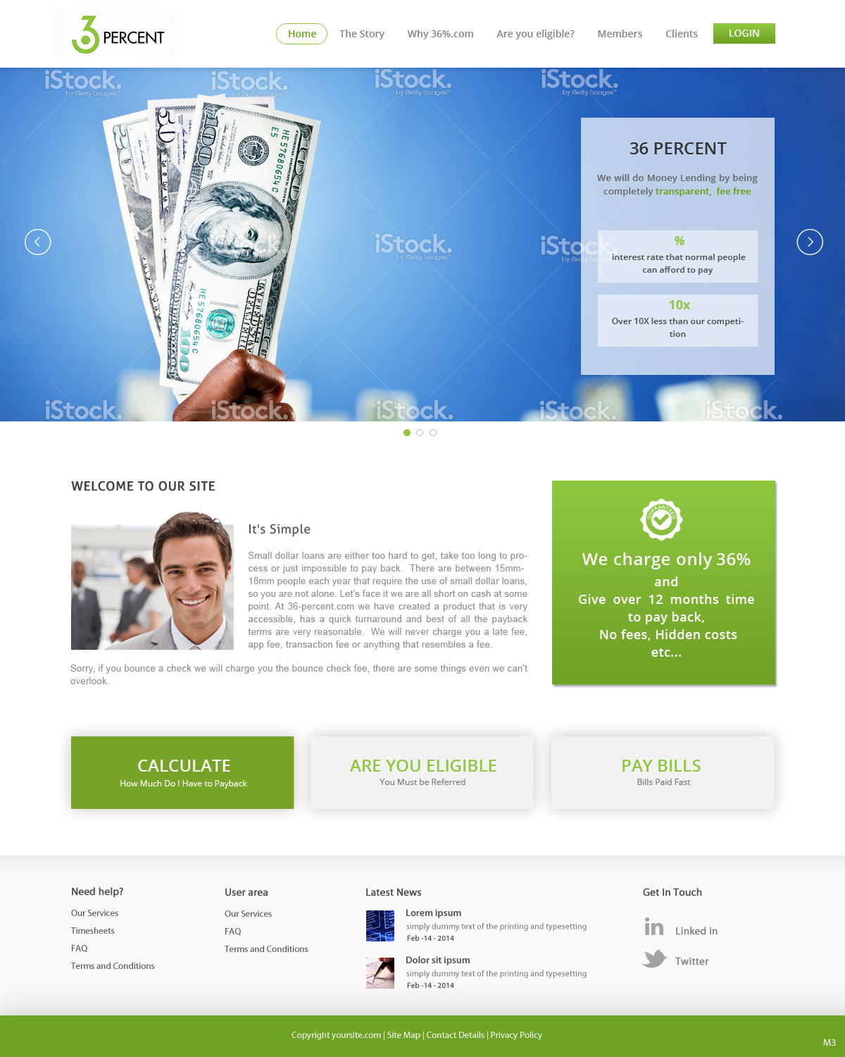 Web Design by pb for 36-percent.com | Design #3604250