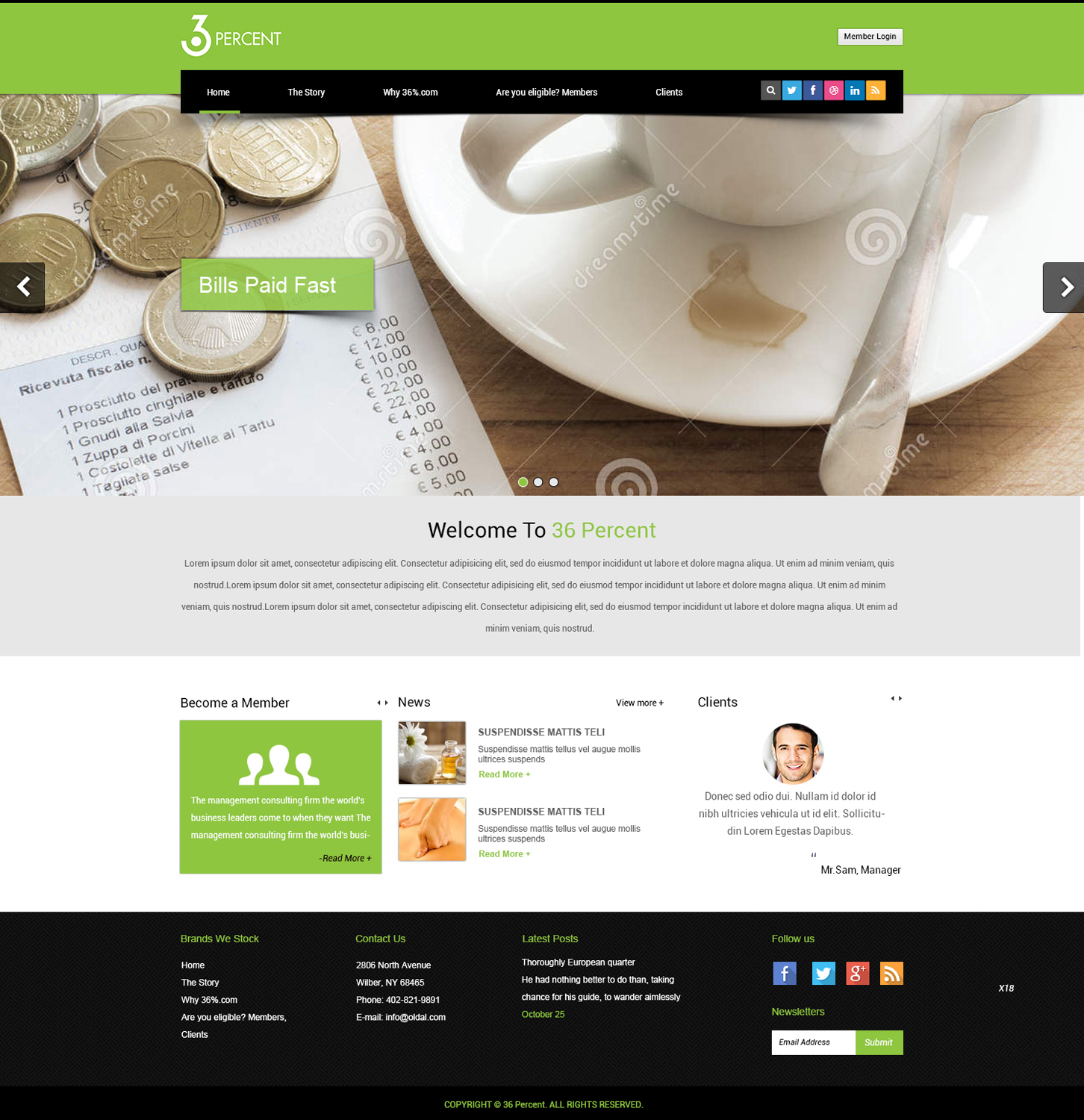 Web Design by pb for 36-percent.com | Design #3604263