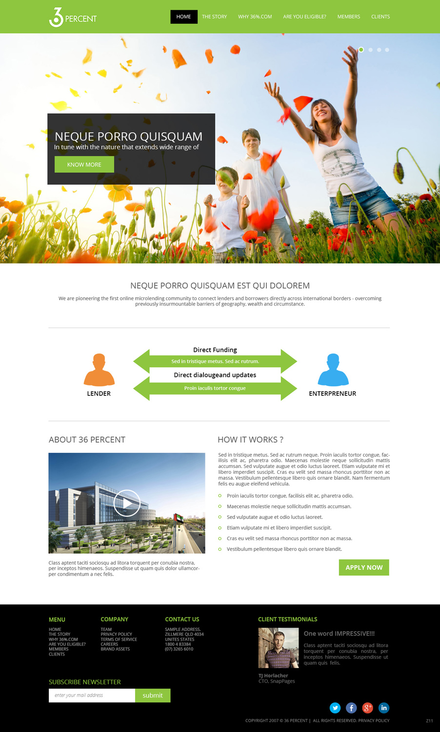 Web Design by pb for 36-percent.com | Design #3604731