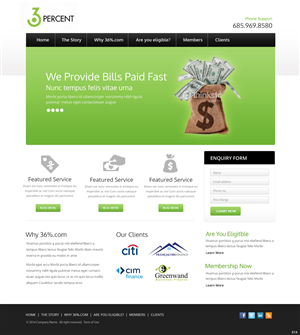 Web Design by pb for 36-percent.com | Design: #3604734