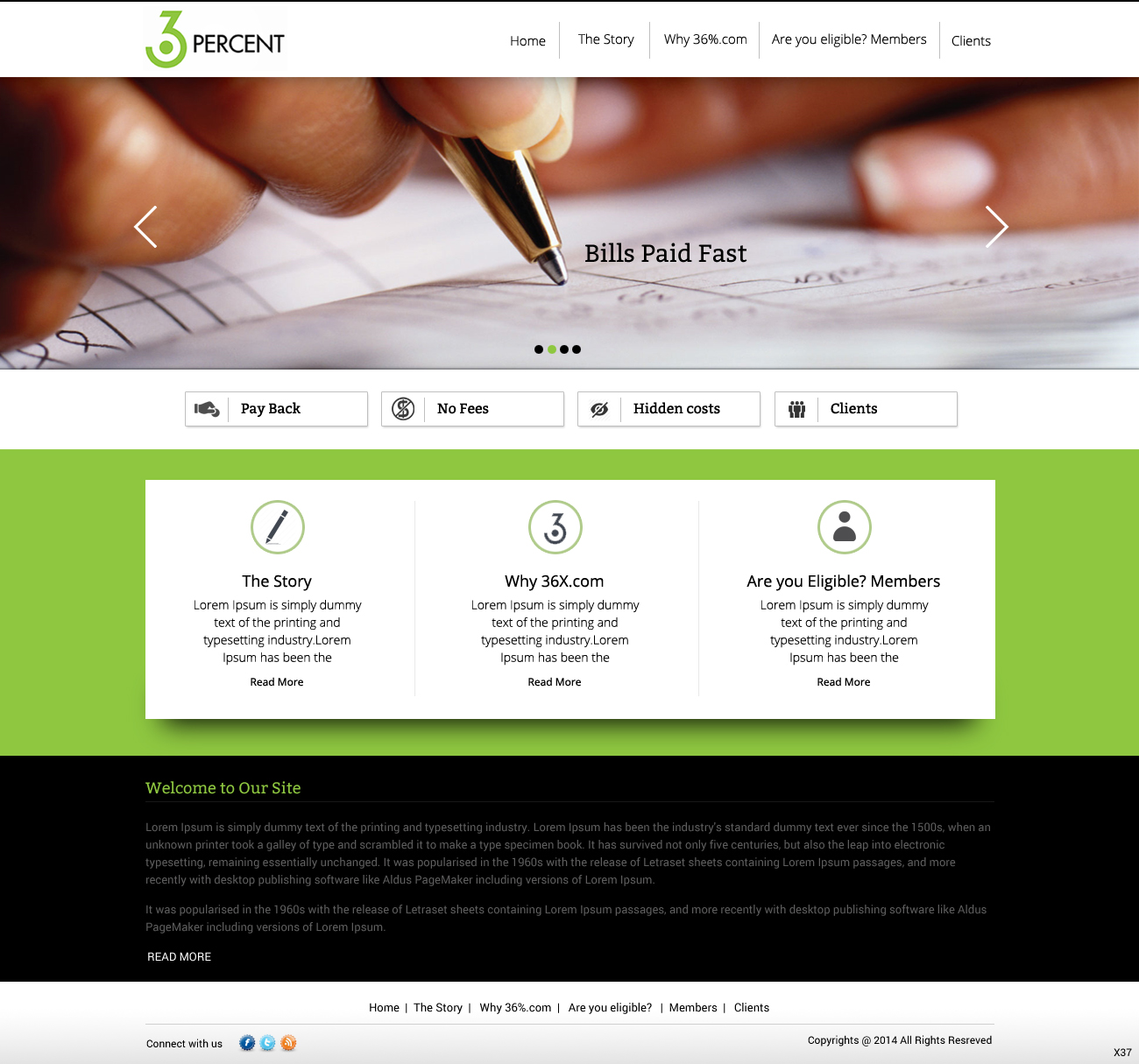 Web Design by pb for 36-percent.com | Design #3612690