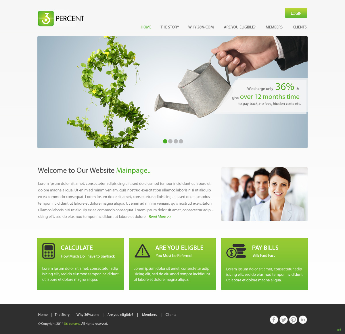 Web Design by pb for 36-percent.com | Design #3612691