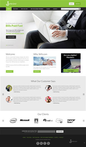 Web Design by pb for 36-percent.com | Design: #3612692