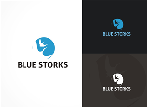 Logo Design by gray mind for Blue Storks s.p.r.l. | Design #3606358