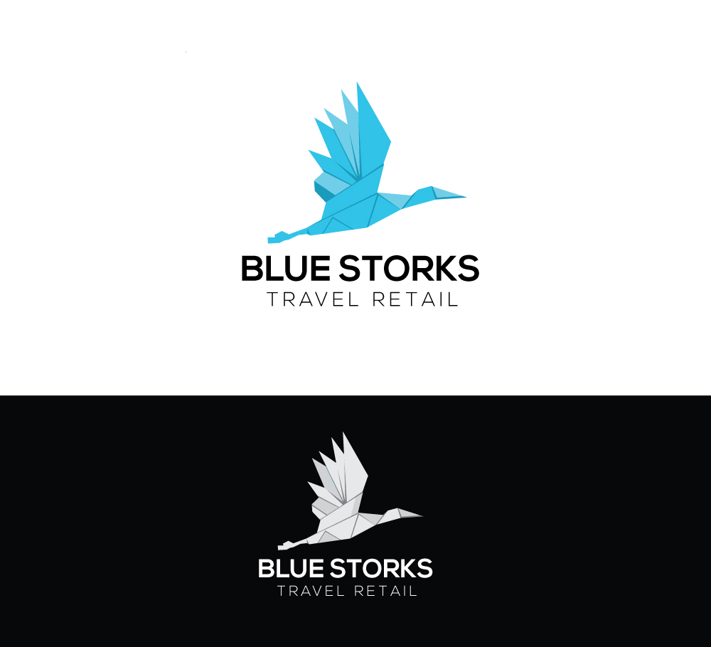 Logo Design by iMajiku for Blue Storks s.p.r.l. | Design #3594246