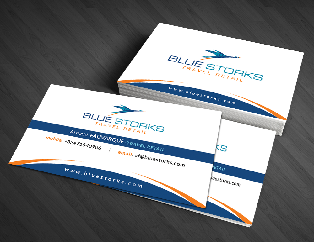 Business Card Design by  Artman for Blue Storks s.p.r.l. | Design #3611079