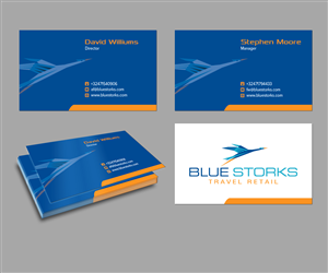 Business Card Design by kousik for Blue Storks s.p.r.l. | Design #3610753