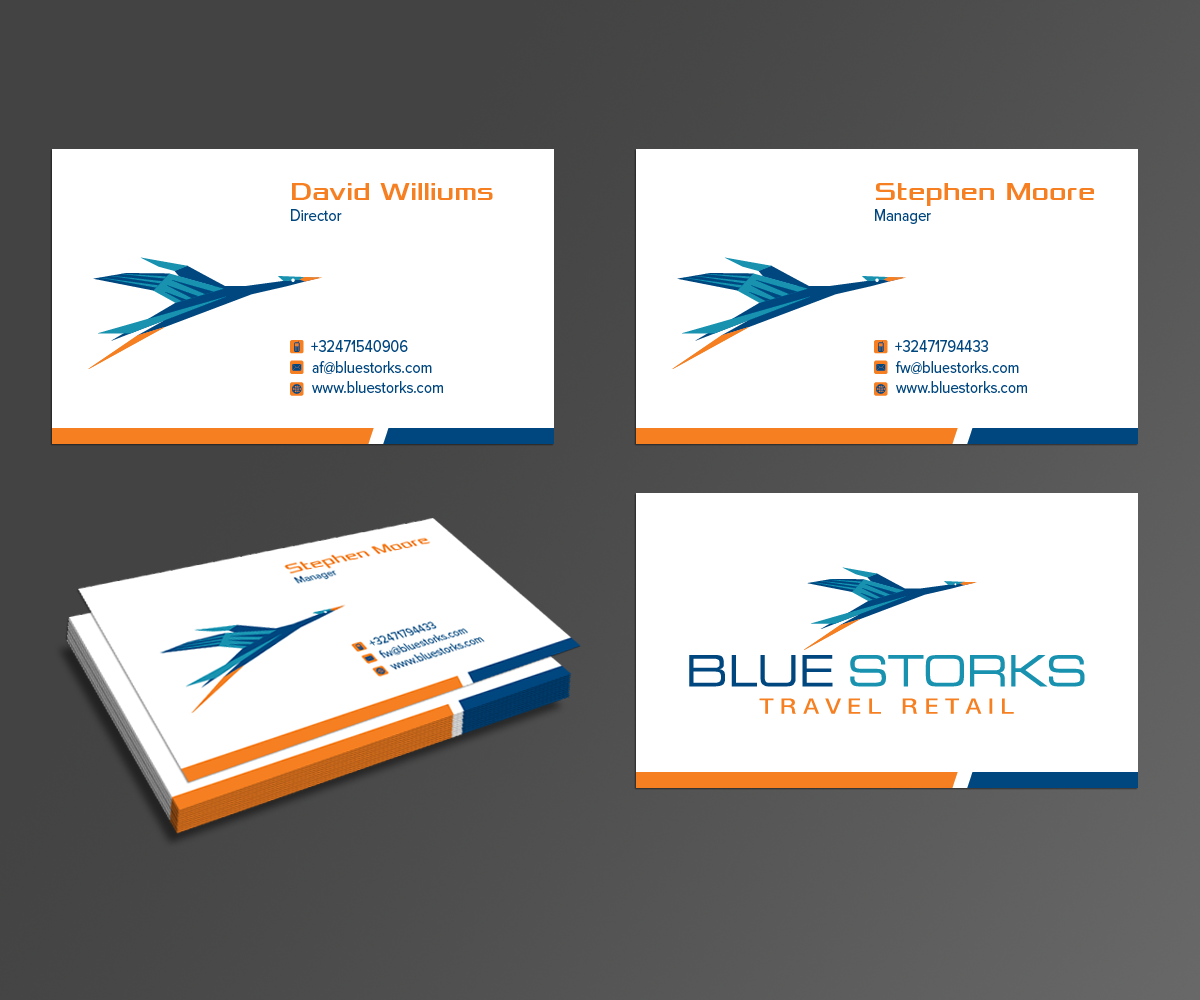 Diseño de Tarjeta de Presentación por kousik para Blue Storks s.p.r.l. | Diseño #3610853