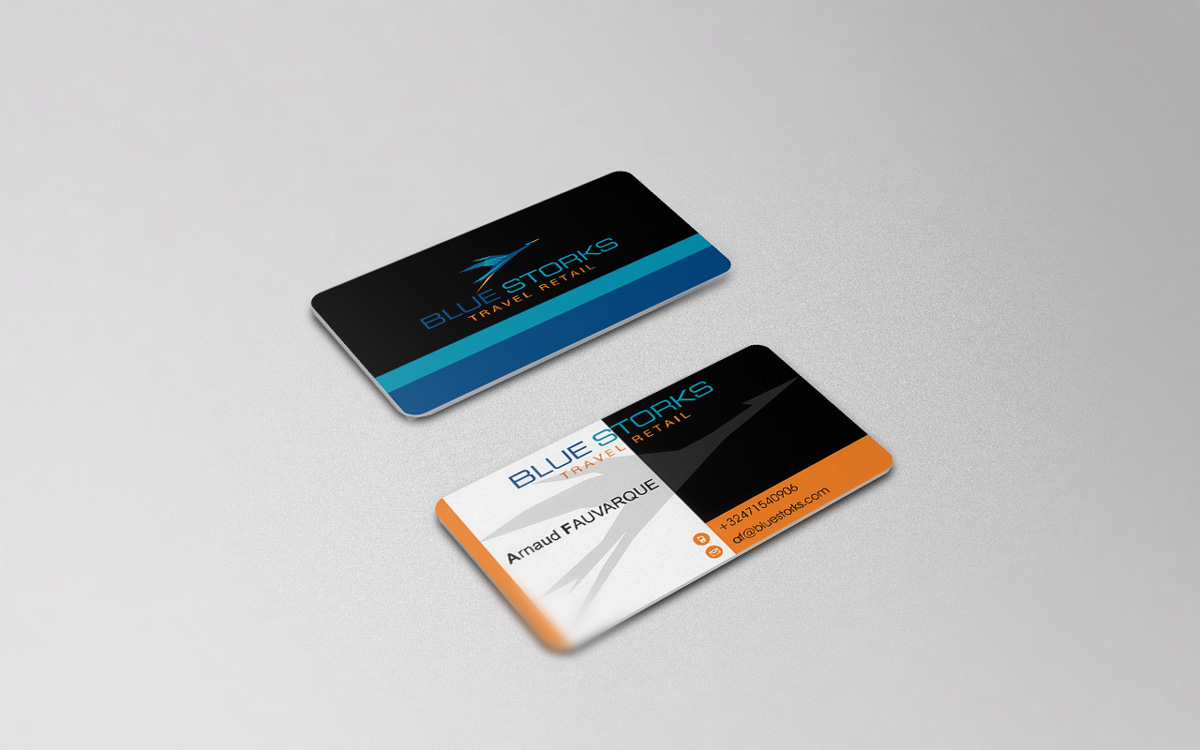 Business Card Design by ika_iko for Blue Storks s.p.r.l. | Design #3612151
