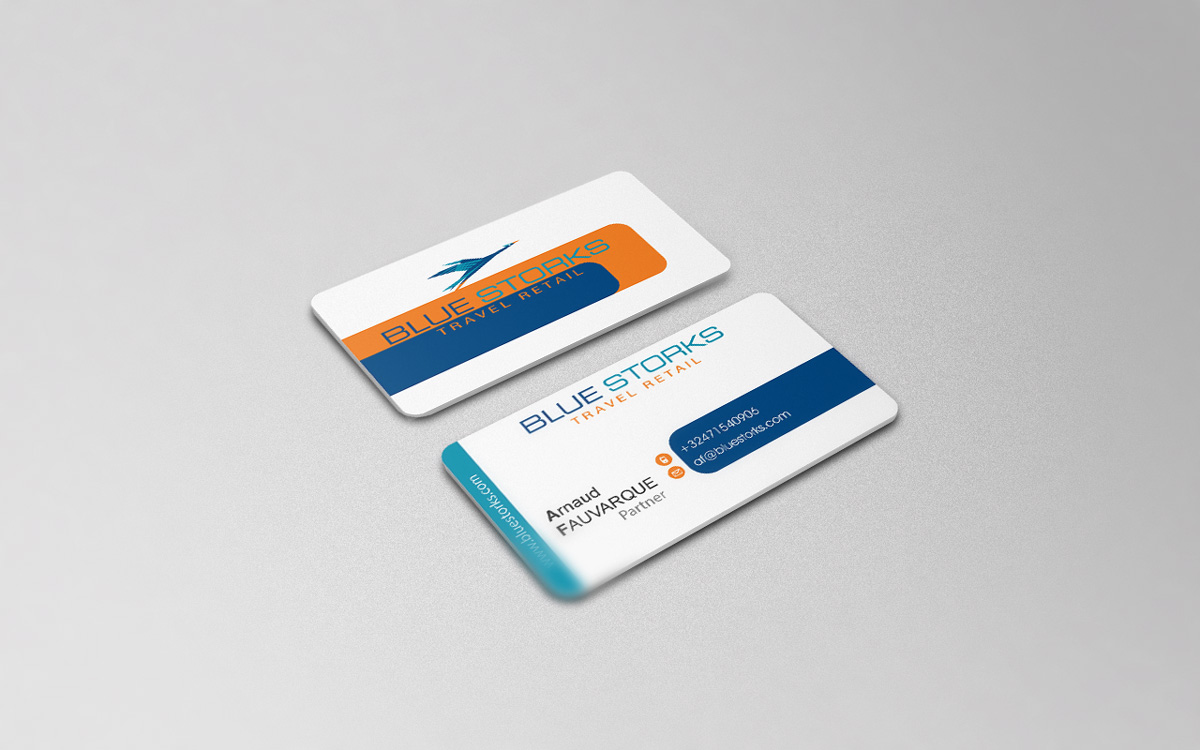 Diseño de Tarjeta de Presentación por ika_iko para Blue Storks s.p.r.l. | Diseño #3615486