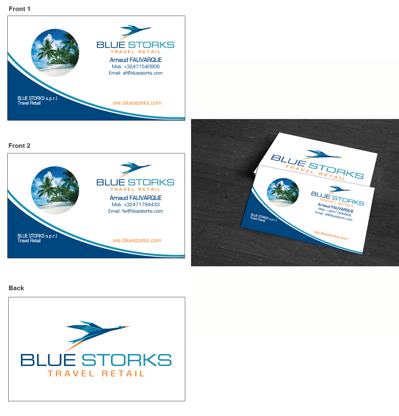 Diseño de Tarjeta de Presentación por Maden para Blue Storks s.p.r.l. | Diseño #3611087