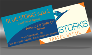 Business Card Design by mladenss for Blue Storks s.p.r.l. | Design #3613857