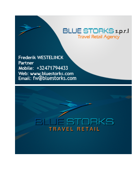 Business Card Design by SamyPhotoshop for Blue Storks s.p.r.l. | Design: #3612097