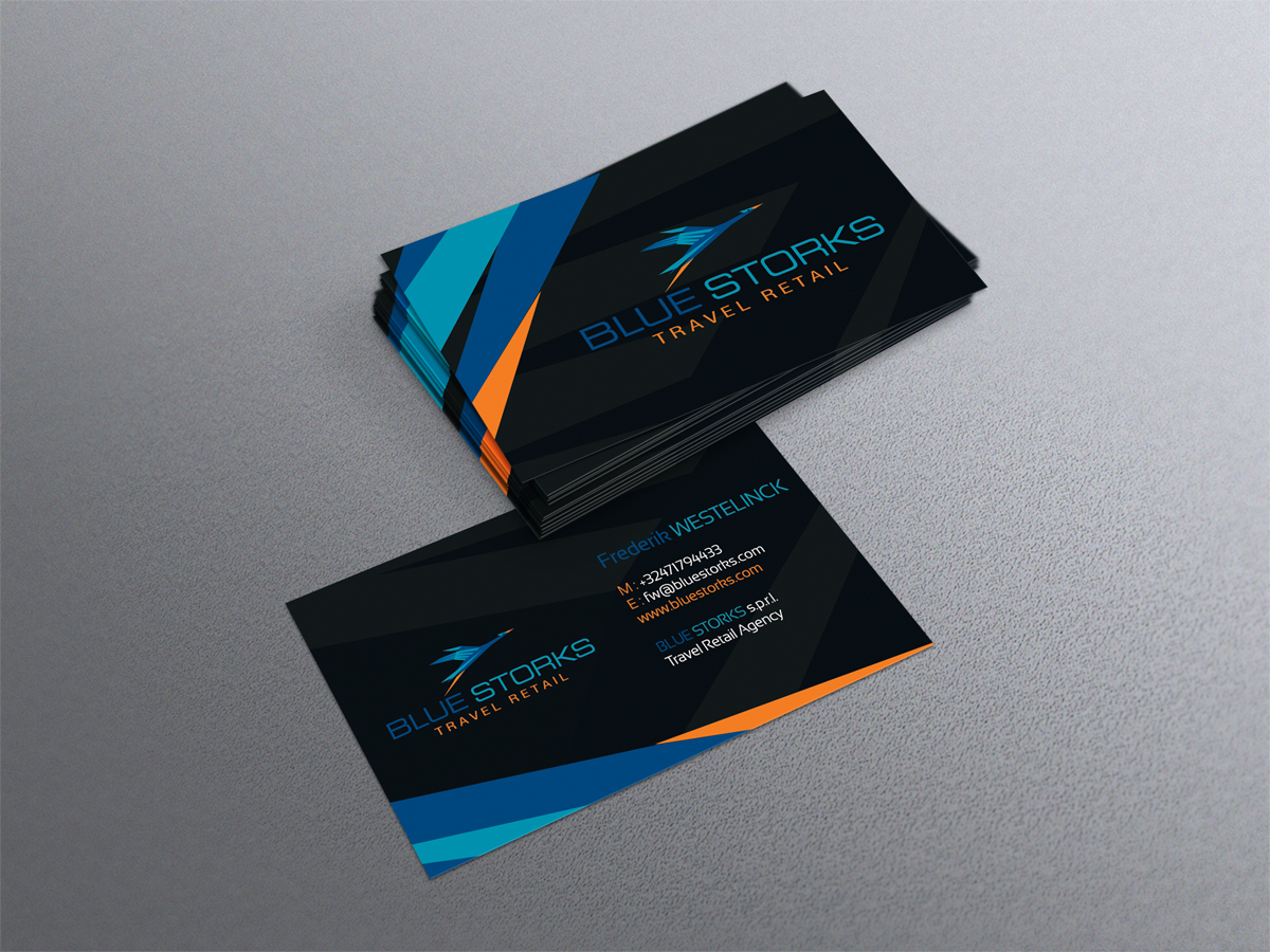 Diseño de Tarjeta de Presentación por diRtY.EMM para Blue Storks s.p.r.l. | Diseño #3610992