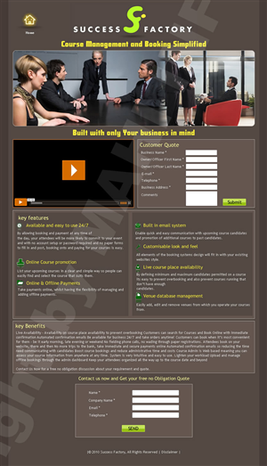 Web Design by Mahe Bhag for Success Factory | Design #103064