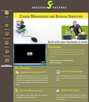 Web Design by Hetal  for Success Factory | Design #98271