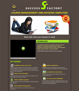 Web Design by Expert Designer for Success Factory | Design #98442