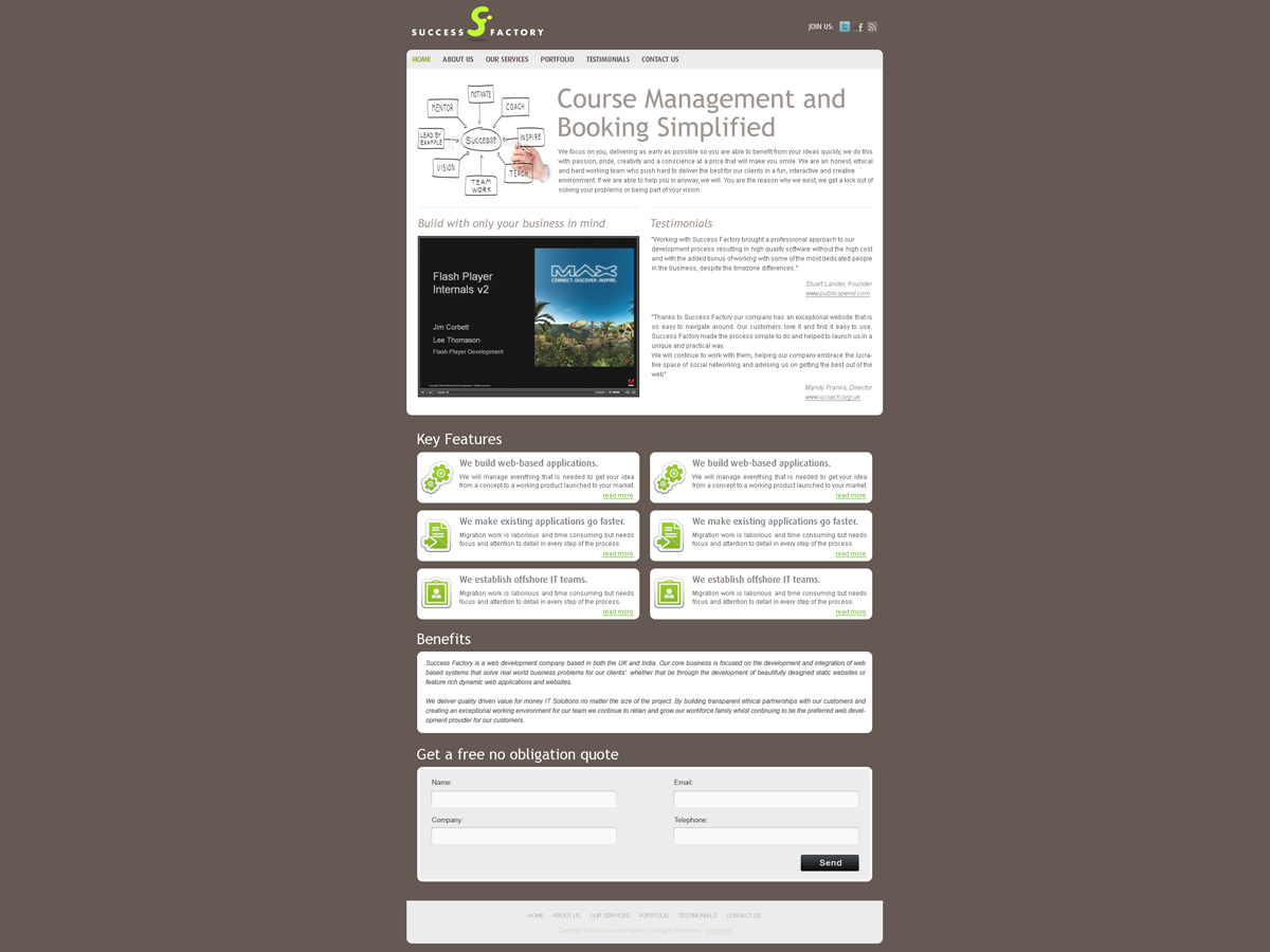 Web Design by Carp Vlad for Success Factory | Design #97704